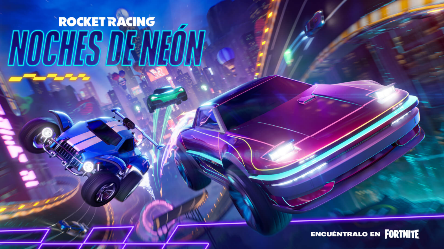 ¡Prepárate para las Noches de Neón en Rocket Racing: Enciende la Ciudad!