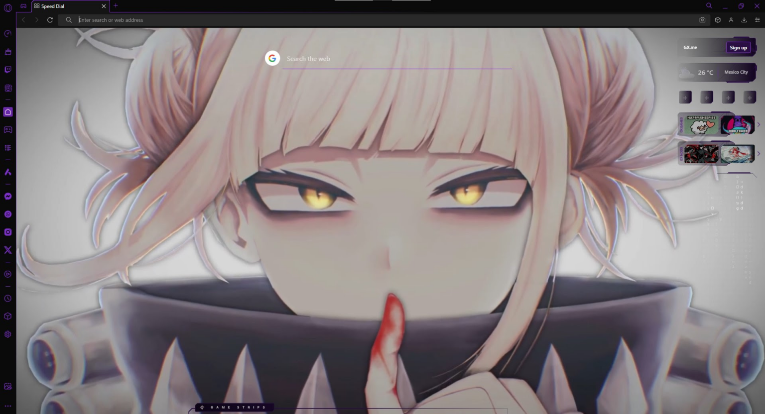 El anime que necesitas instalar estos Mods en tu navegador Opera GX
