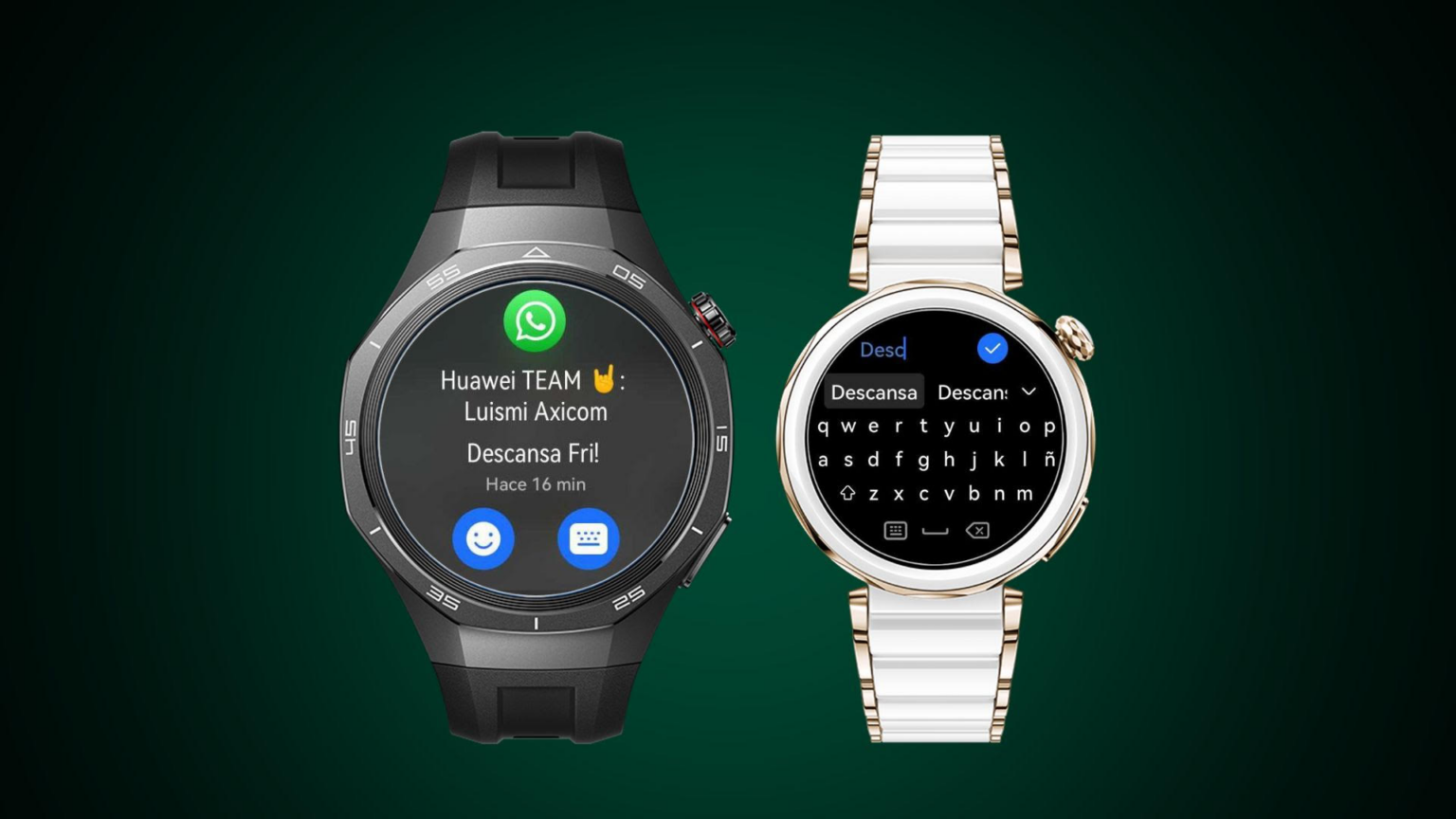 ¿Cómo contestar mensajes de WhatsApp y Telegram con el HUAWEI WATCH GT 5?