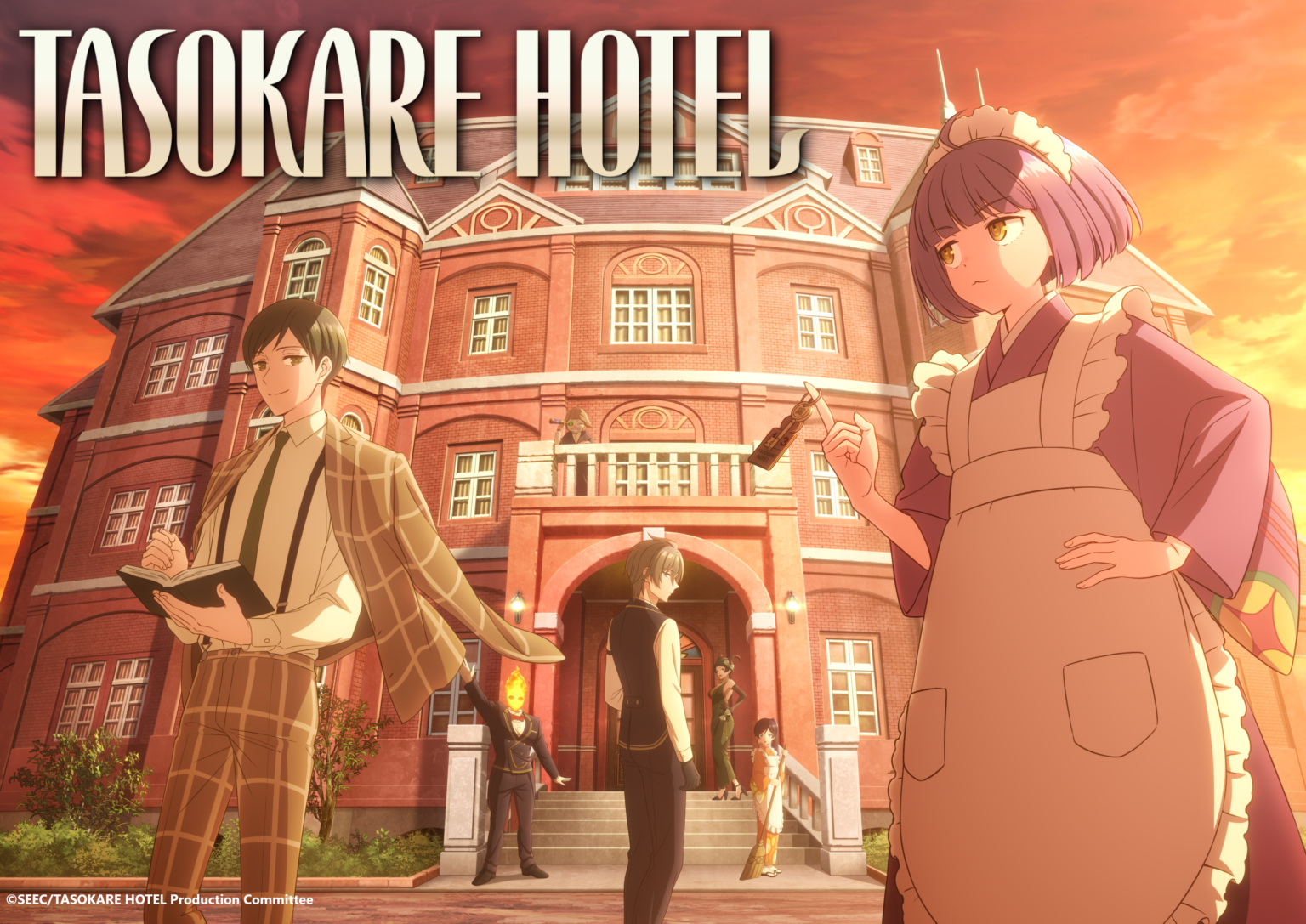 Descubre los secretos del Hotel Tasokare: El anime de escape y misterio estrena en enero