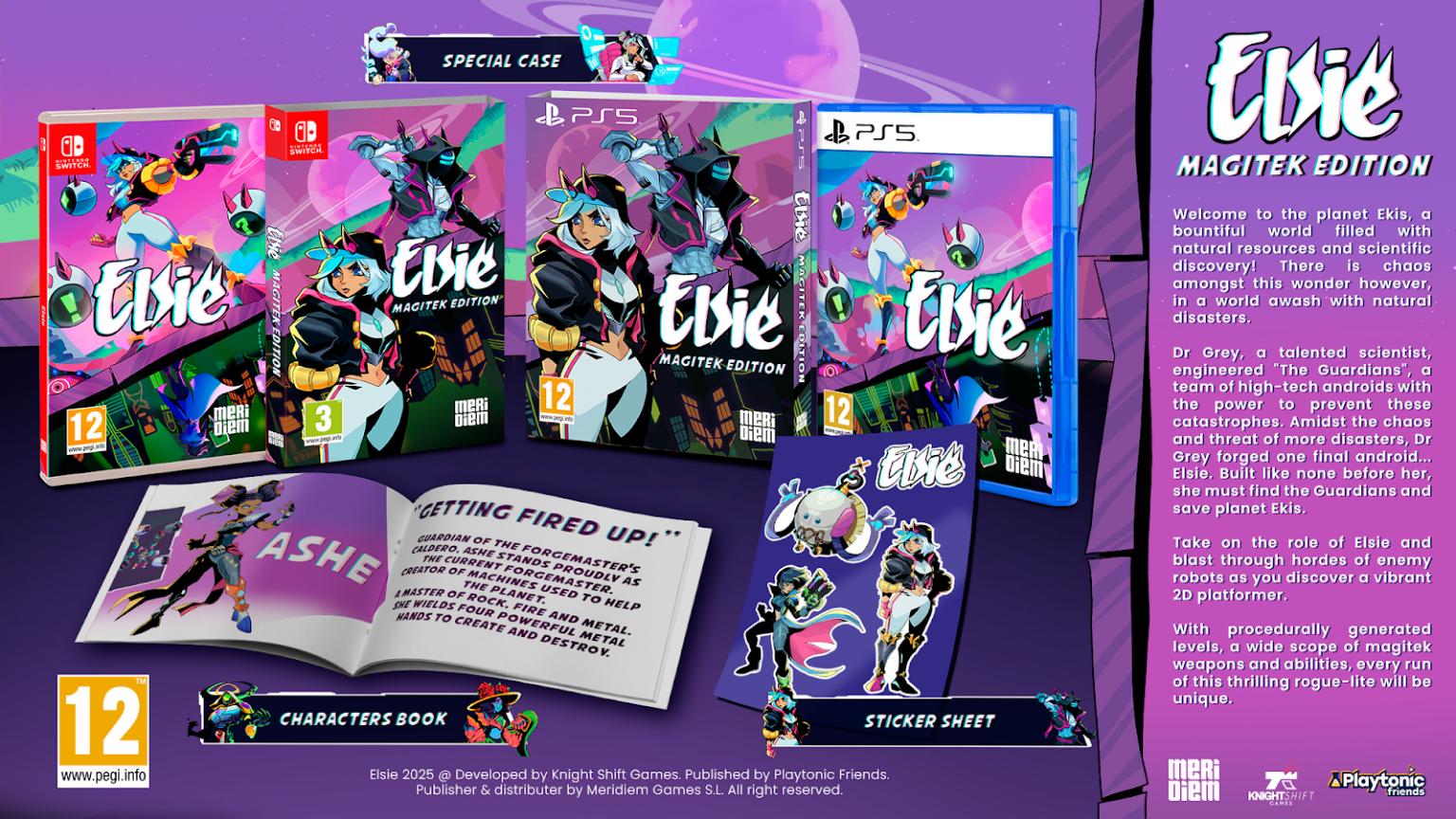 Elsie tendrá edición física para PlayStation 5 y Nintendo Switch gracias a Meridiem