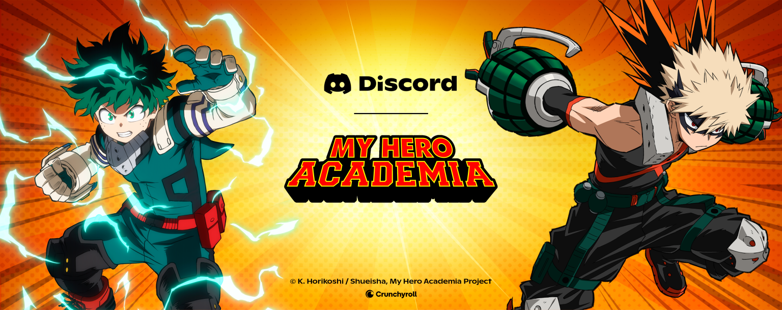 Discord y Crunchyroll se unen para lanzar la primera colección oficial de My Hero Academia
