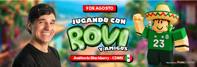 ¡El juego cobra vida! “Jugando con Rovi” llega a CDMX para encender la pasión gamer en vivo