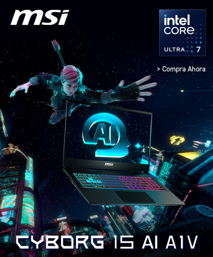 El futuro llegó: MSI lanza la laptop Cyborg 15 AI A1V en Amazon México