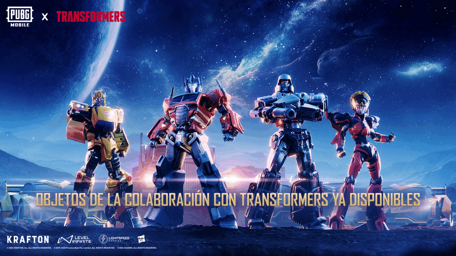 PUBG MOBILE se transforma: Optimus, Megatron y compañía aterrizan con fuerza en los campos de batalla