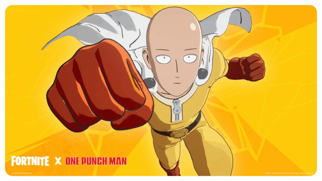 Vístete como Saitama: “One-Punch Man” aterriza en Fortnite, Rocket League y Fall Guys este 27 de agosto