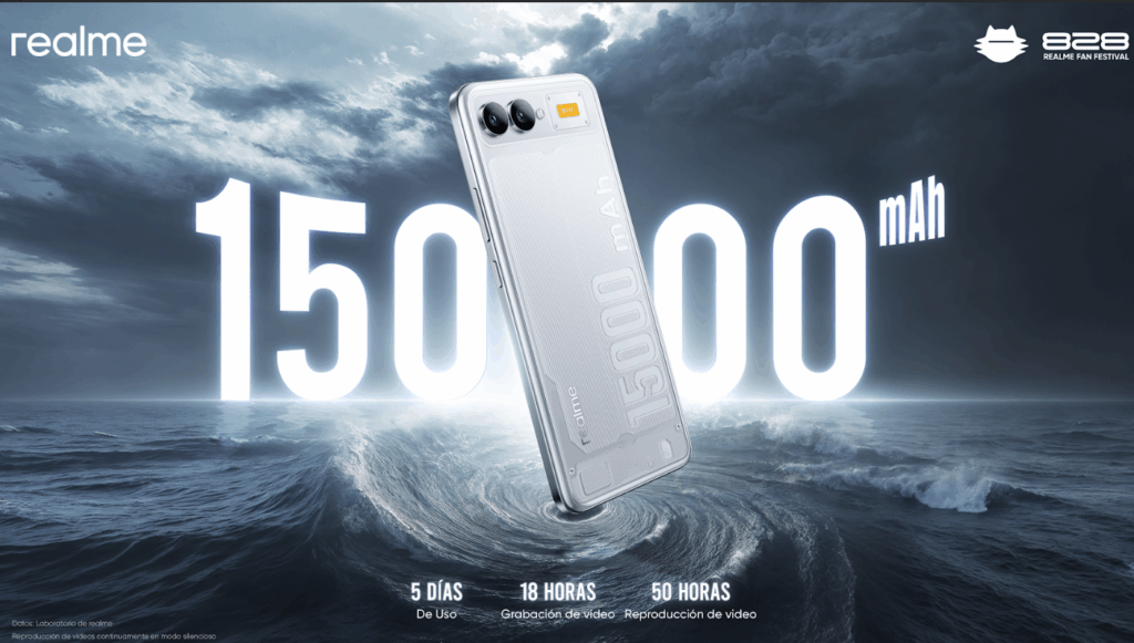realme rompe el molde: batería de 15,000 mAh y “Chill Fan Phone” para borrar la ansiedad por la pila