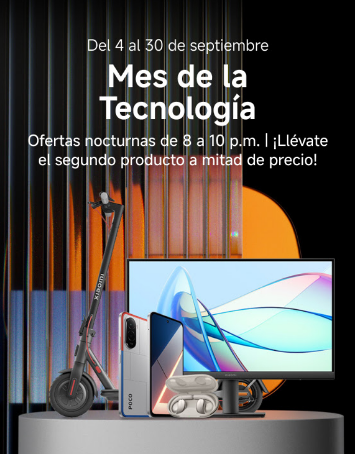 Xiaomi celebra el Mes de la Tecnología con descuentos nocturnos y promociones imperdibles