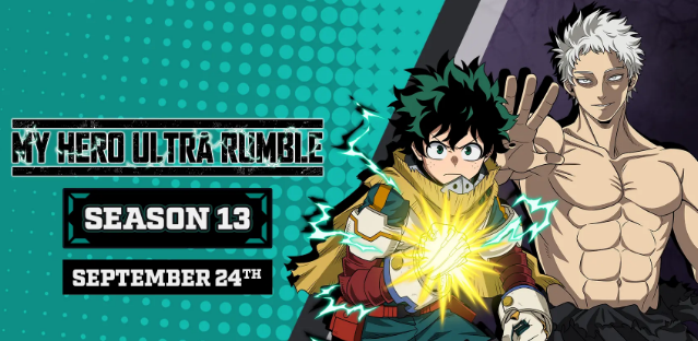 Izuku Midoriya irrumpe en MY HERO ULTRA RUMBLE con la llegada de la Temporada 13