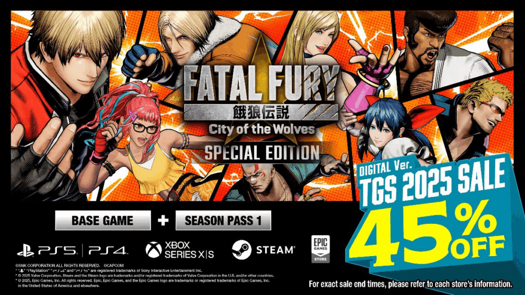 Fatal Fury: City of the Wolves celebra TGS 2025 con 45% de descuento y el inicio de una nueva leyenda en South Town