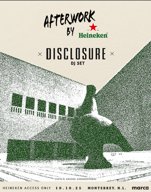 Disclosure tomará Monterrey en el Heineken Afterwork Vol.4