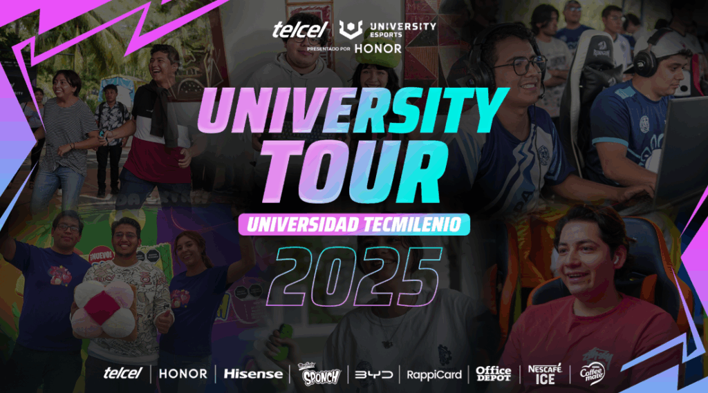 Telcel UNIVERSITY Esports presentado por HONOR inicia su segundo Split con un tour nacional en universidades mexicanas