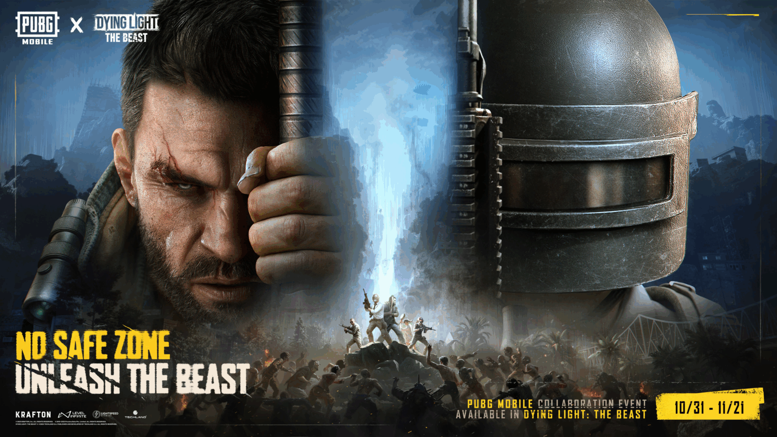 Dying Light: The Beast y PUBG MOBILE se cruzan en un evento de supervivencia que promete caos, sangre y botín legendario