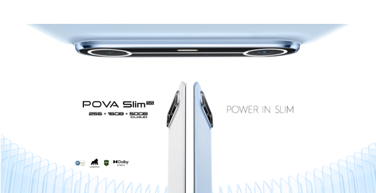TECNO redefine el concepto de “delgado”: así es el POVA Slim 5G, el teléfono curvo 3D más fino del mundo