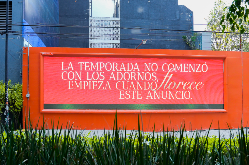 Muro Mágico en la Condesa: El anuncio que “floreció” con cientos de Nochebuenas y marca el inicio oficial de las fiestas