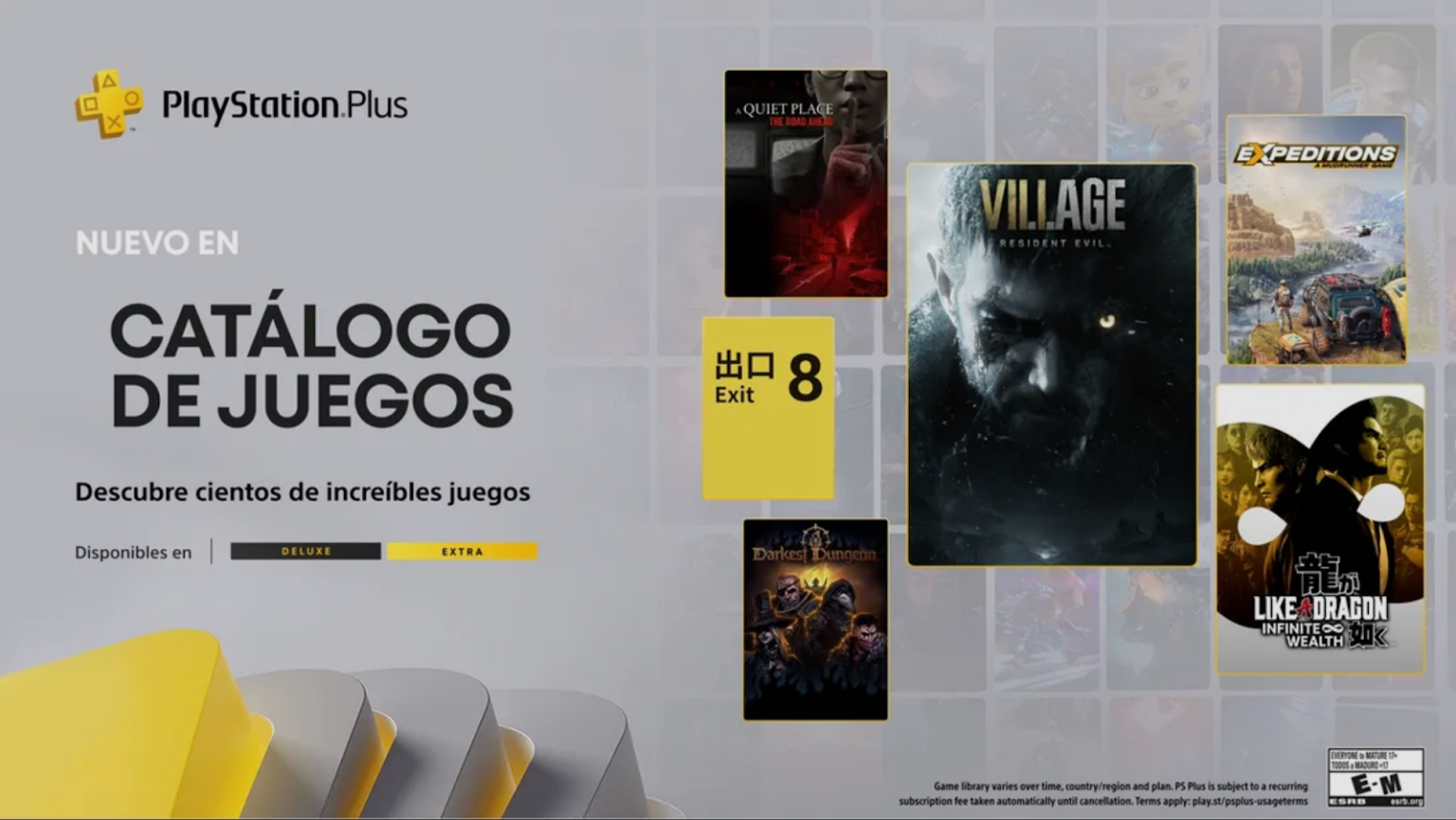 PLAYSTATION PLUS EMPIEZA 2026 CON TODO: RESIDENT EVIL VILLAGE Y LIKE A DRAGON ENCABEZAN ENERO