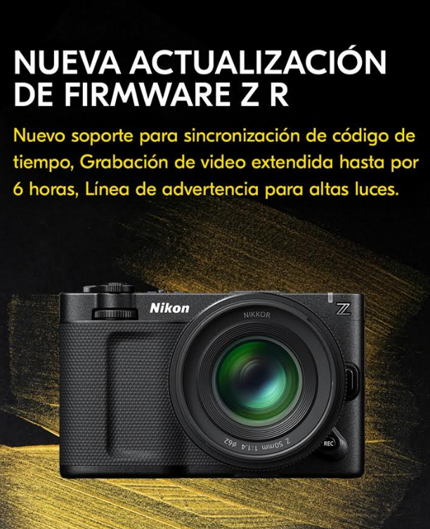 NIKON ‘Z R’ RECIBE SU PRIMERA GRAN ACTUALIZACIÓN: ADN DE RED, 6 HORAS DE GRABACIÓN Y MEJOR FLUJO DE TRABAJO