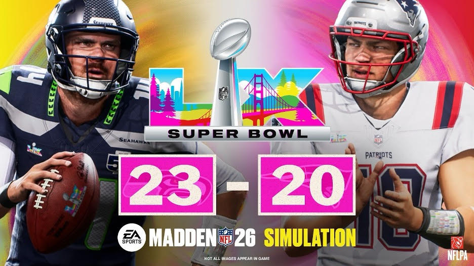 ¡REVANCHA VIRTUAL! MADDEN NFL 26 PREDICE QUE LOS SEAHAWKS GANARÁN EL SUPER BOWL LX