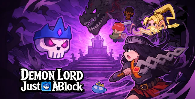 Demon Lord: Just A Block llegará a PC en abril con su propuesta roguelite donde el tiempo es tuyo
