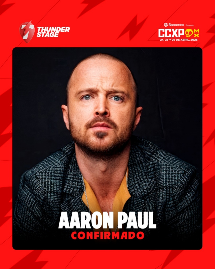 ¡Paren todo! Aaron Paul confirma su visita a la CCXPMX26: De Jesse Pinkman a Todd Chavez en un solo lugar