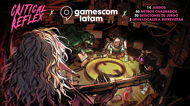 Critical Reflex invade la gamescom latam 2026: 14 juegazos, terror brasileño y mucha tinta